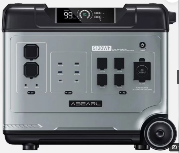 OUOUKITEL ABEARL P5000 Tragbares PowerStation, 5120 Wh LiFePO4
