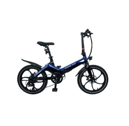 Faltbares Fat- Bike mit 20 Zoll- Reifen Heckmotor mit neuem, Tektro Scheibenbremsen vorn & hinten Shimano 6 Gang SIS Schaltung Stabiler, faltbarer Magnesiumrahmen Leicht verstaubar durch intelligenten Schnellspannmechanismus incl. LCD- Fahrrad- Computer mit 3-