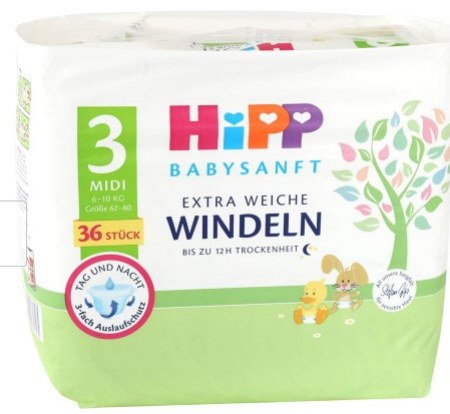 Windeln Größe 3 36 Stück