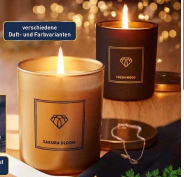 Duftkerzen mit Schmuck
